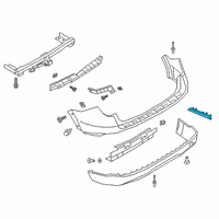 OEM 2021 Ford Police Interceptor Utility Reflector Diagram - LB5Z-13A565-B