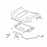 OEM GMC Terrain Release Cable Diagram - 84200619