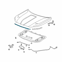 OEM 2021 GMC Terrain Front Weatherstrip Diagram - 84300393