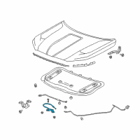 OEM GMC Terrain Release Cable Diagram - 84360166