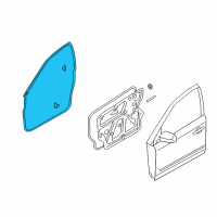 OEM 2006 Nissan Murano WEATHERSTRIP Front Door RH Diagram - 80830-CB00C
