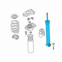 OEM 2018 BMW X2 Rear Vdc Shock Absorber Diagram - 37-10-6-885-337