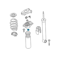 OEM 2020 BMW 228i xDrive Gran Coupe Spacer Diagram - 37-10-6-864-688