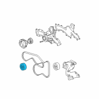 OEM 2008 Lexus RX350 Serpentine Idler Pulley Diagram - 16604-0P010