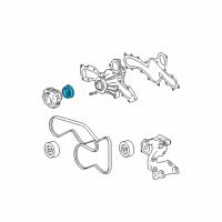 OEM 2005 Toyota 4Runner Fan Pulley Diagram - 16371-0P010