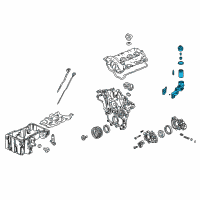 OEM Adapter Asm-Oil Filter Diagram - 12671849