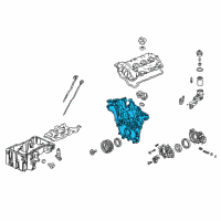 OEM Cadillac Cover, Engine Front (W/ Water Pump) Diagram - 12611883