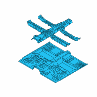 OEM Kia Amanti Panel Assembly-Floor Center Diagram - 651003F700