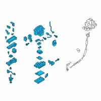 OEM 2017 Kia K900 Lever Assembly-Atm Diagram - 467103T500
