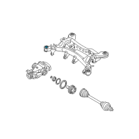 OEM 2011 BMW M3 Rubber Mounting Front Diagram - 33-31-2-283-382