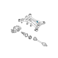 OEM 2010 BMW M3 Rubber Mounting Rear Diagram - 33-31-2-283-384