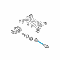 OEM 2013 BMW M3 Cv Axle Assembly Rear Left Diagram - 33-21-2-283-457