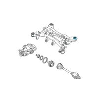 OEM 2008 BMW M3 Rubber Mounting Rear Diagram - 33-31-2-283-383