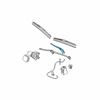 OEM 1997 Buick Park Avenue Arm Asm-Windshield Wiper Diagram - 25713947