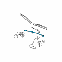 OEM 2000 Buick Park Avenue Transmission Asm-Windshield Wiper Diagram - 25699237