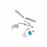 OEM 2001 Buick Park Avenue Container, Windshield Washer Solvent Diagram - 12368645