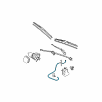 OEM 2003 Buick Park Avenue Pipe Asm-Windshield Washer Nozzle Diagram - 25644201