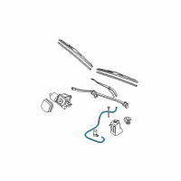 OEM 2001 Buick Park Avenue Pipe Asm-Windshield Washer Nozzle Diagram - 25644201