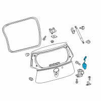 OEM Scion Handle, Outside Diagram - 69209-74010-K0