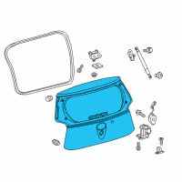 OEM Scion iQ Lift Gate Diagram - 67005-74020