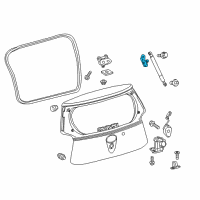 OEM Scion iQ Lift Cylinder Bracket Diagram - 68945-74010