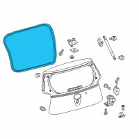 OEM Scion iQ Weatherstrip Diagram - 67881-74010