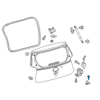 OEM Toyota Striker Screw Diagram - 90148-A0017