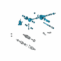 OEM 2002 Toyota Land Cruiser Differential Assembly Diagram - 41110-6A171