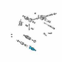 OEM 2005 Toyota Land Cruiser Boot Kit Diagram - 04427-60120