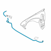 OEM 2018 BMW X4 Hose Line, Headlight Cleaning System Diagram - 61-67-7-357-005