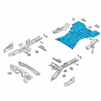 OEM Lincoln Rear Floor Pan Diagram - G3GZ-5411160-A