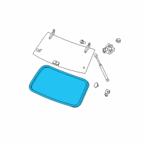 OEM Jeep Commander WEATHERSTRIP-LIFTGATE Glass Diagram - 55369015AK