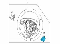 OEM 2021 Ford Explorer Radio Switch Diagram - LB5Z-9C888-F