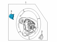 OEM 2022 Ford Maverick SWITCH ASY - CONTROL Diagram - LV4Z-9C888-AA