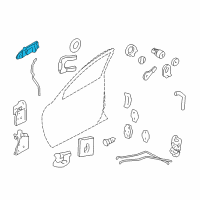 OEM 2008 Pontiac Grand Prix Handle, Outside Diagram - 10331594