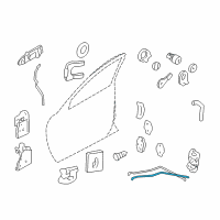 OEM 2001 Chevrolet Impala Rod-Front Side Door Inside Handle <Use 1C5L Diagram - 10287287