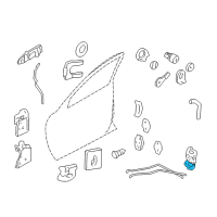 OEM 2005 Chevrolet Impala Lock Assembly Diagram - 88981043