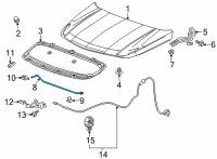 OEM Chevrolet Bolt EUV Support Rod Diagram - 42692622