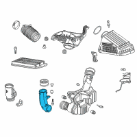 OEM 2005 Honda Accord Tube B, Air Inlet Diagram - 17244-RCA-A00