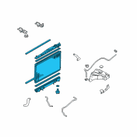 OEM Infiniti Q45 Radiator Assembly Diagram - 21460-AR710