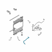 OEM 2006 Infiniti Q45 Hose - Auto Transmission Oil Cooler Diagram - 21631-AT300