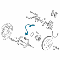 OEM Infiniti Q70 Sensor Assembly Anti Ski, Rear Diagram - 47900-1MA0A