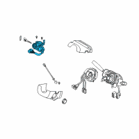 OEM Kia Sedona Ignition Switch Assembly Diagram - 0K55A66154A