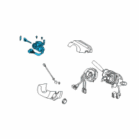 OEM 2003 Kia Sedona Ignition Lock Cylinder Diagram - 0K53B76990