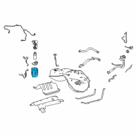 OEM 2018 Lexus LS500 Fuel Sub Tank No1 Diagram - 77131-11010