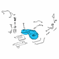 OEM 2020 Lexus LC500 Fuel Tank Sub-Assembly Diagram - 77001-11121