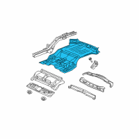 OEM 2008 Jeep Commander Pan-Floor Diagram - 55396628AL