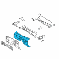 OEM Lexus IS300 INSULATOR Assembly, Dash Diagram - 55210-53110