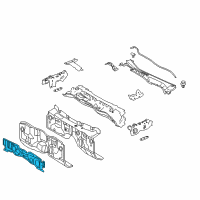 OEM 2021 Lexus IS300 INSULATOR, Dash Panel Diagram - 55223-53121