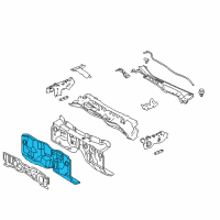 OEM 2017 Lexus RC200t Panel Sub-Assy, Dash Diagram - 55101-53260